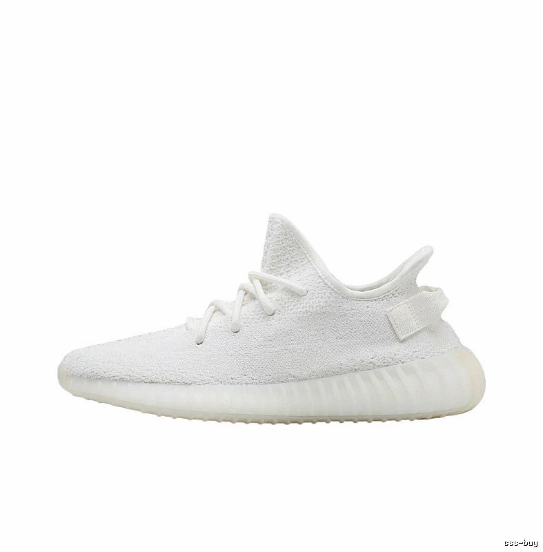Yeezy minimalist style white shoes